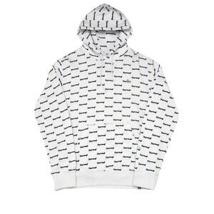 Money Mens All Over Logo Hoodie / White